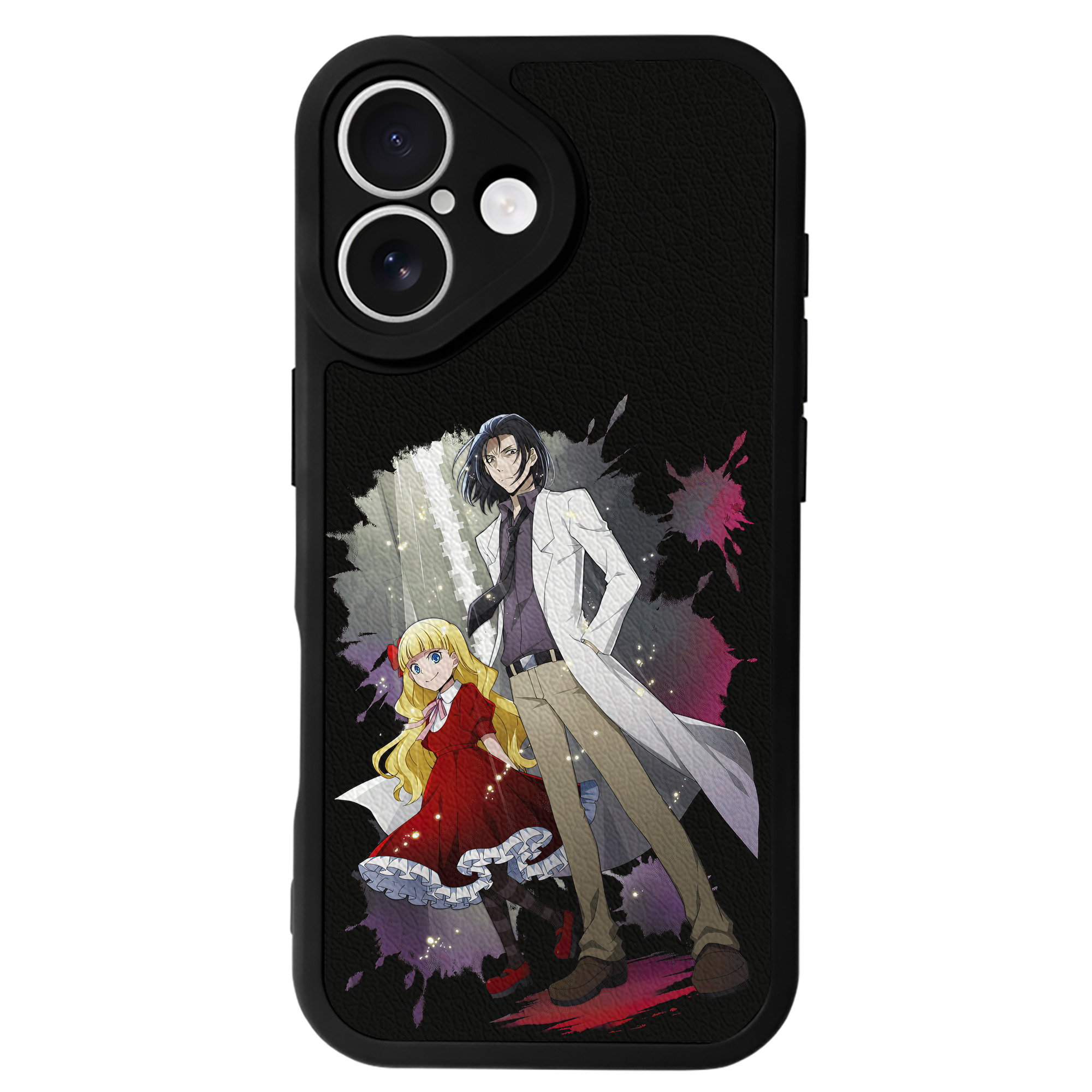 （画像用） 文豪ストレイドッグス Bungo Stray Dogs 【iPhone 16シリーズ対応】シリコンスマホケース（レザー調） 材質：シリコン